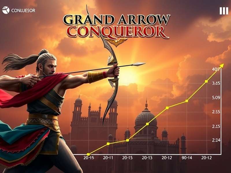 Grand Arrow Conqueror gameplay screenshot showing archery combat